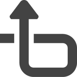 upwards arrow with loop icon