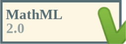 valid mathml20 v icon