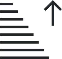 view sort ascending icon