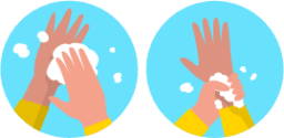 Washing hands illustration