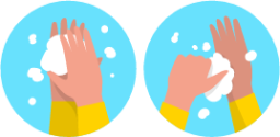 Washing hands illustration