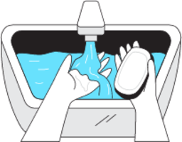 Washing hands illustration