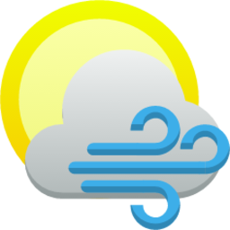 weather clouds wind icon