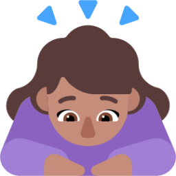 woman bowing medium emoji