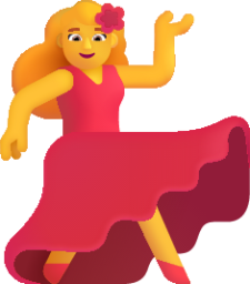 woman dancing default emoji