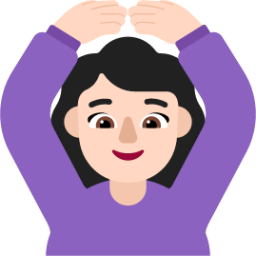 woman gesturing ok light emoji