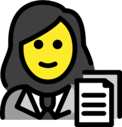 woman office worker emoji