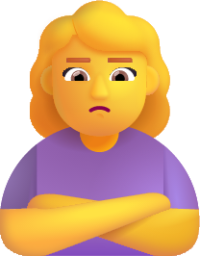 woman pouting default emoji