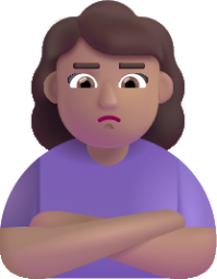 woman pouting medium emoji