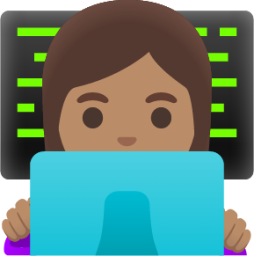 woman technologist: medium skin tone emoji