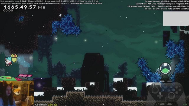 Celeste Endless Randomized Goldens - Current: Bug Cave (Clears: 45, Skips: 5) | !clears !randommap