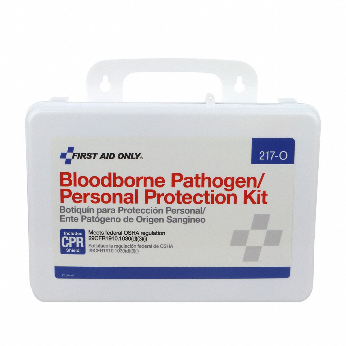 FIRST AID ONLY Bloodborne Pathogen Kit: Plastic Case - 36LF21|217-O ...