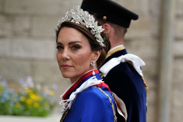 The Prince and Princess of Wales arriving at Westminster Abbey (Andrew Milligan/PA)