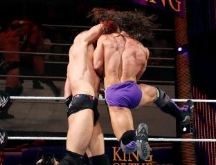 Bad News Barrett hits the Bull Hammer on Neville