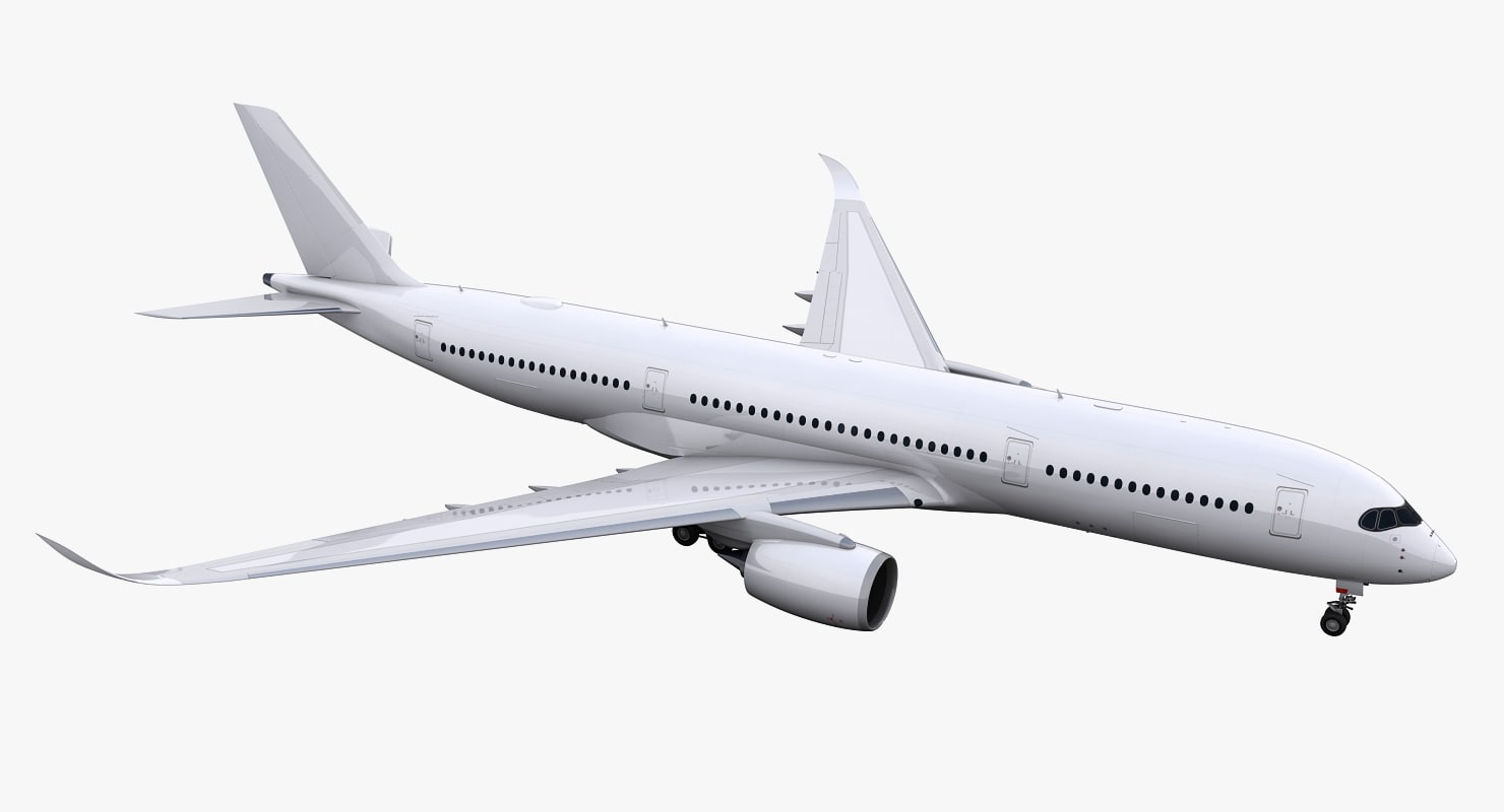 3d a350-900 generic model