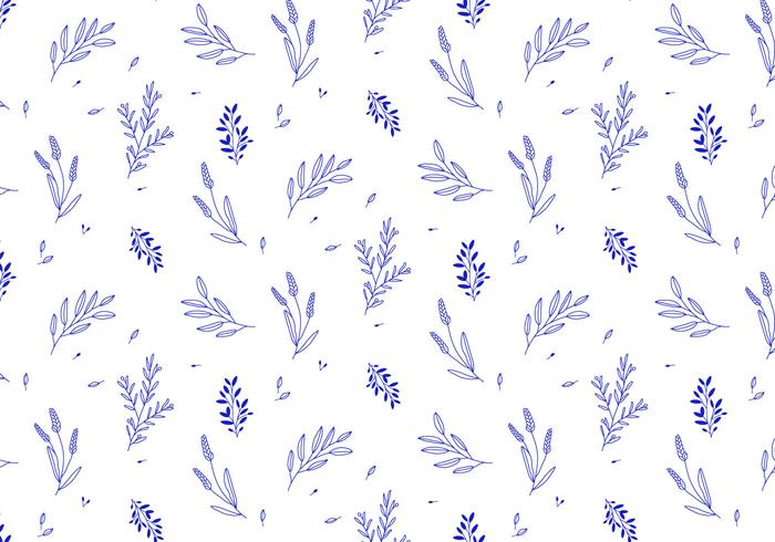 Vector Plant Pattern