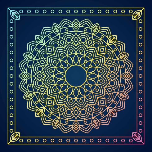 Ornamental Round Lace Pattern vector