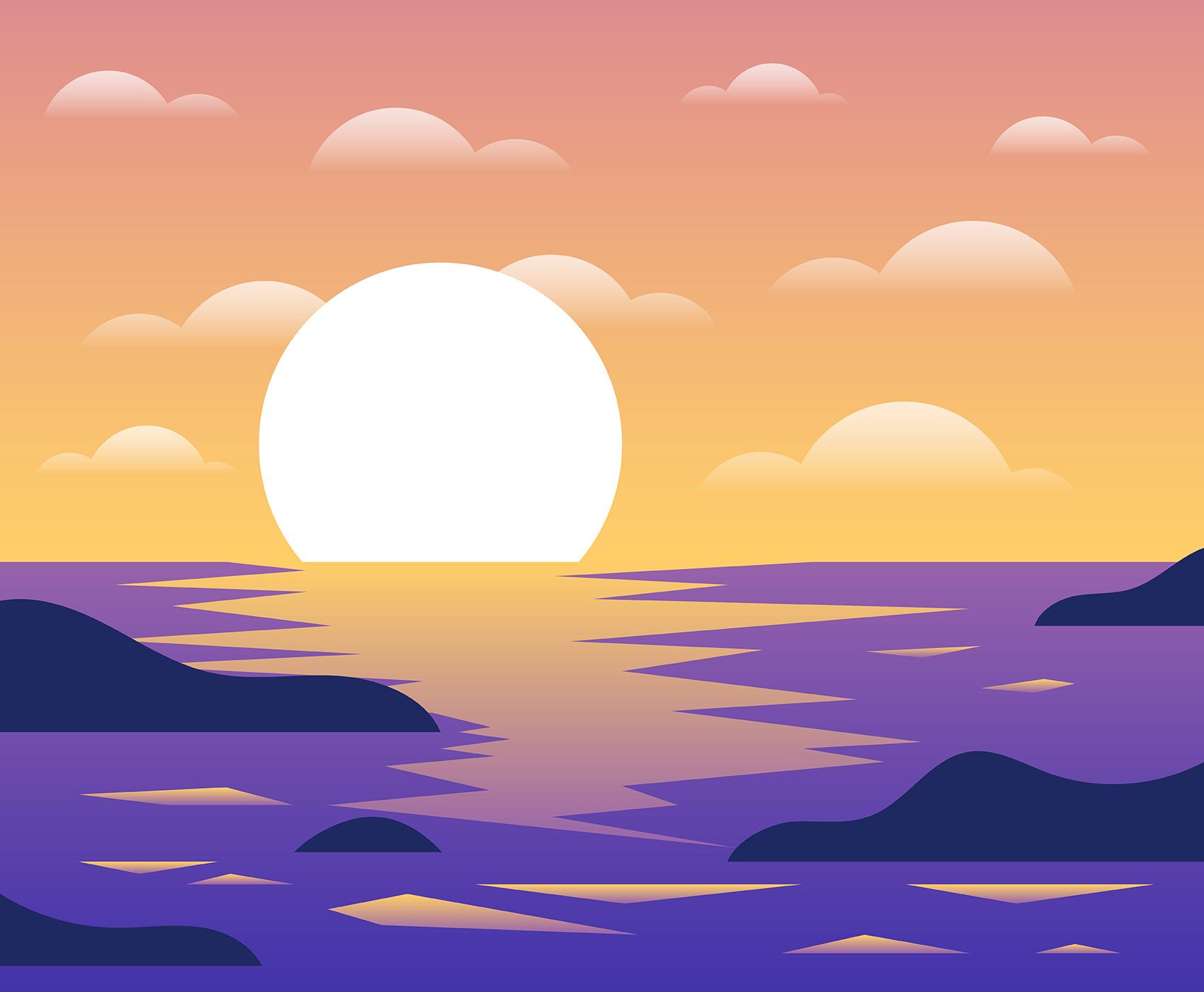 Ocean Background 347136 Vector Art at Vecteezy