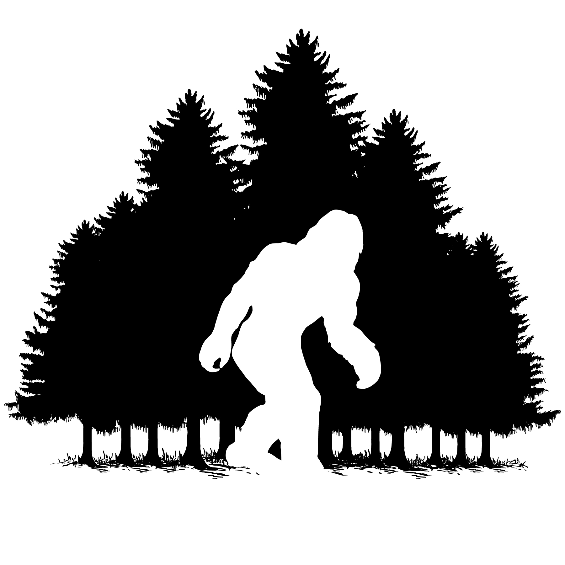 Bigfoot Silhouette Clip Art