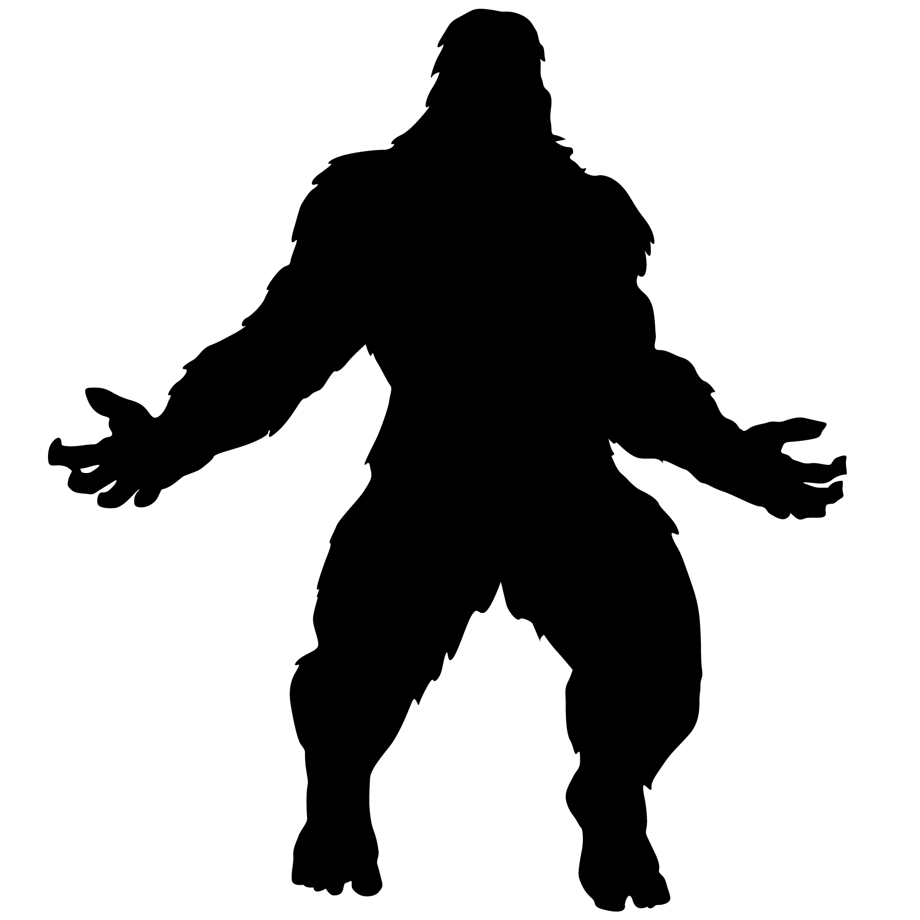 Bigfoot Silhouette Clip Art