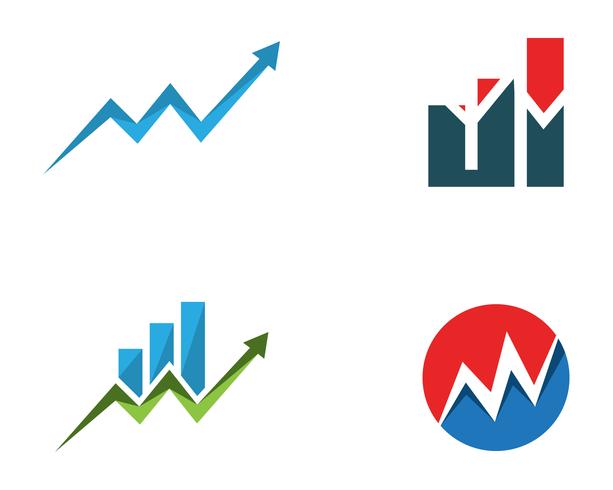 finance logo and symbols vector concept illustration