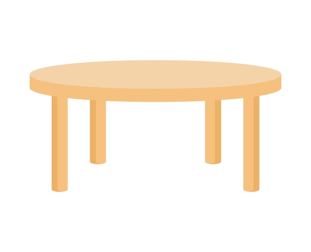 backyard table design vector