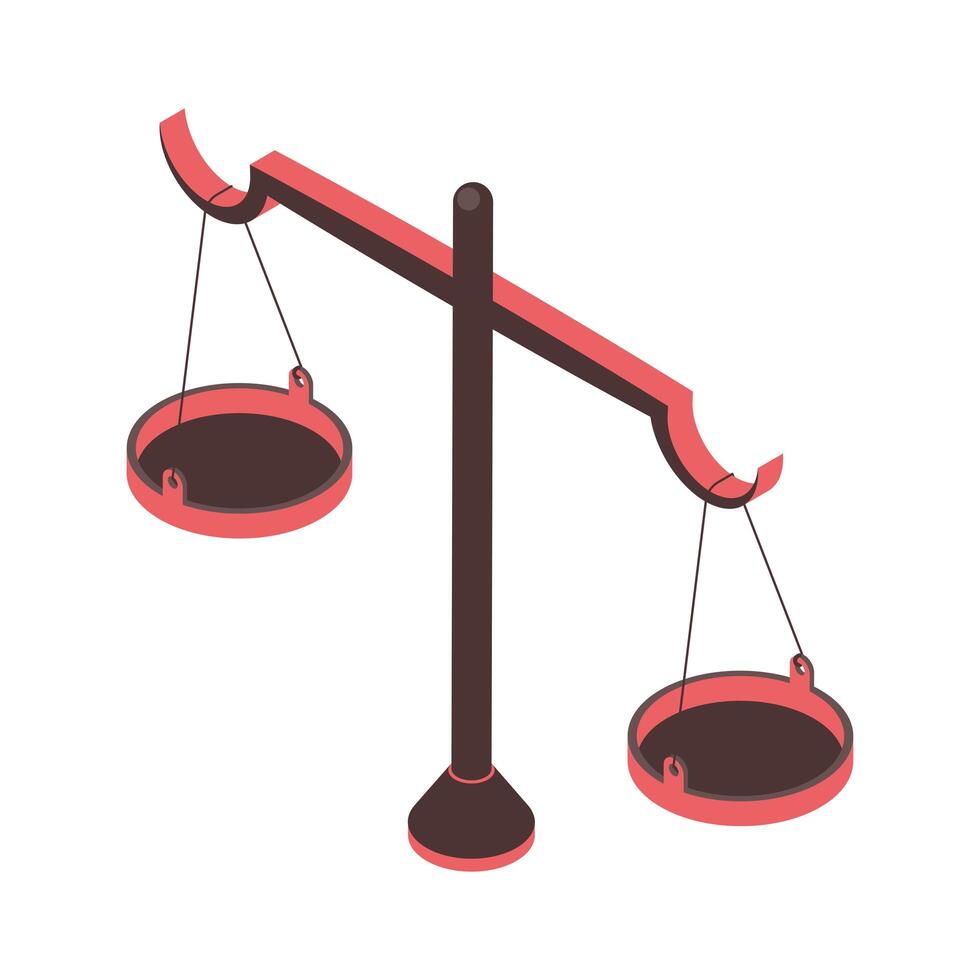 justice scale balance vector