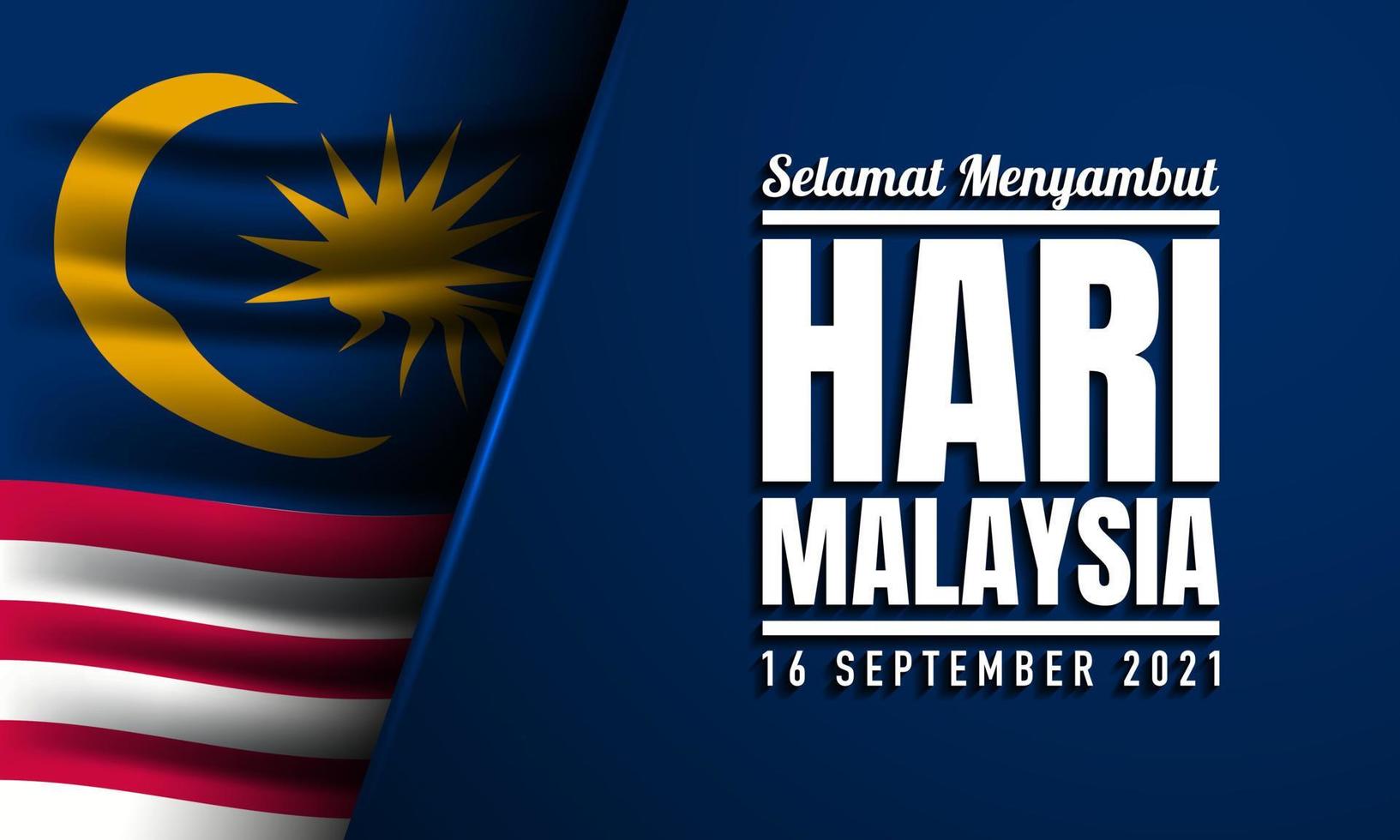 Malaysia Day Background Design. Vector Illustration.