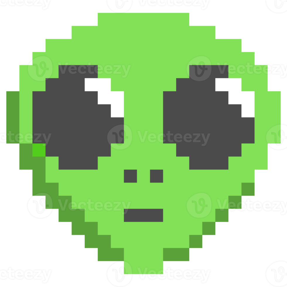 extraterrestre de pixel art png