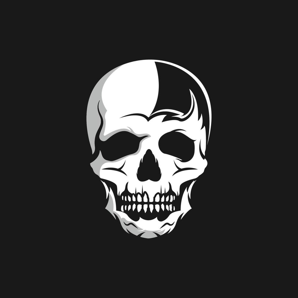 Skull logo Design Template Idea vector