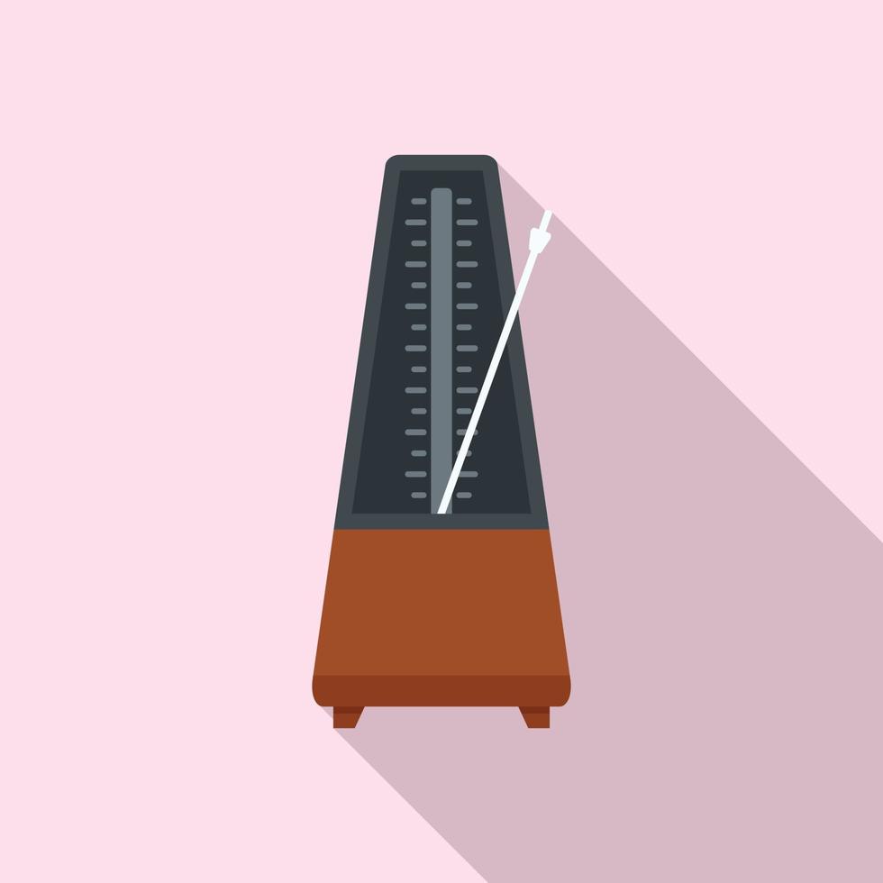 Device metronome icon, flat style vector