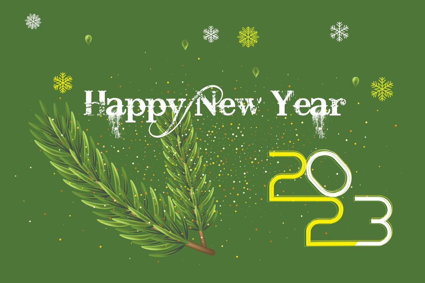 Merry Christmas  and happy new year 2023 modern background vector