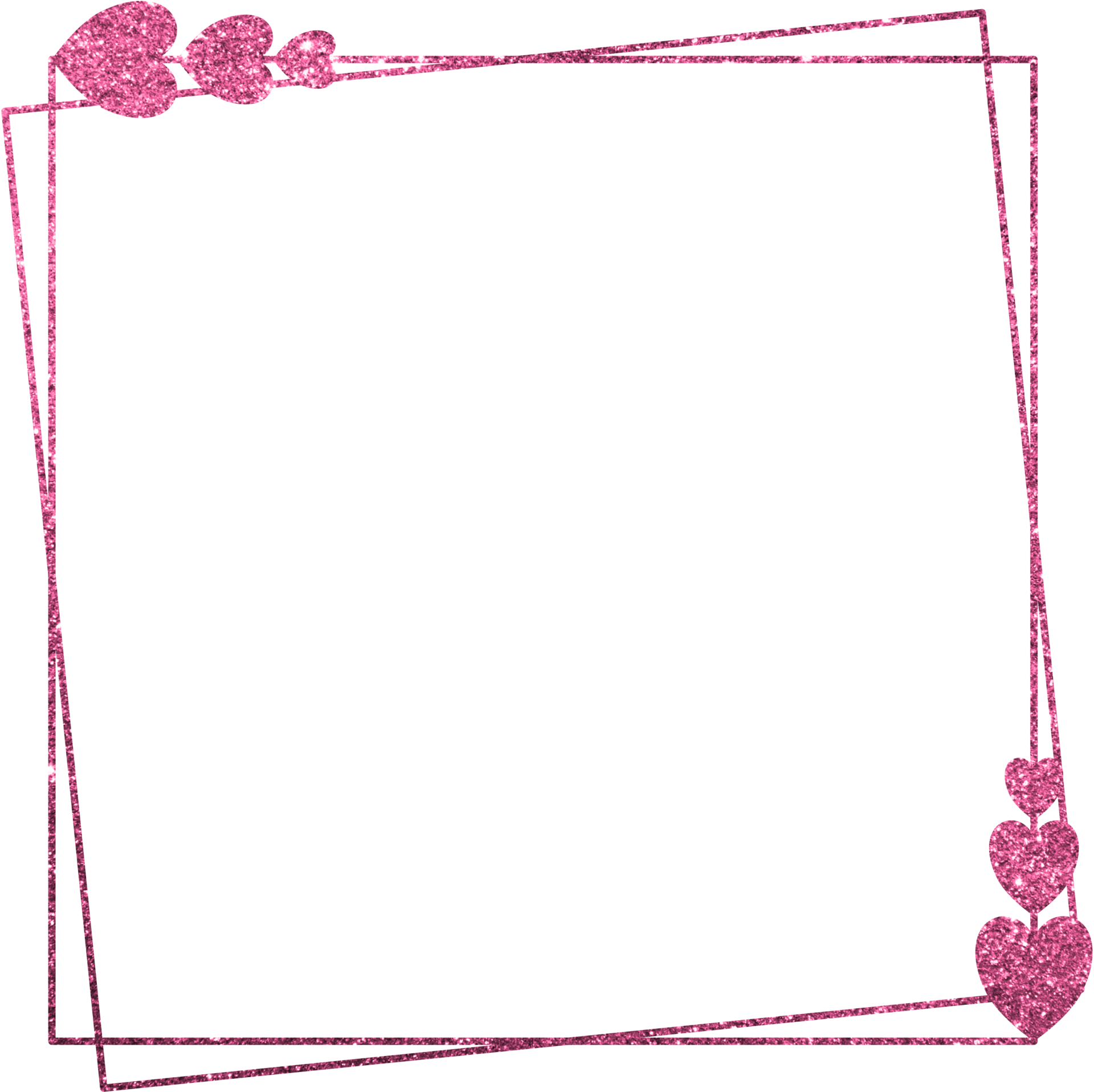 Pink Glitter Border