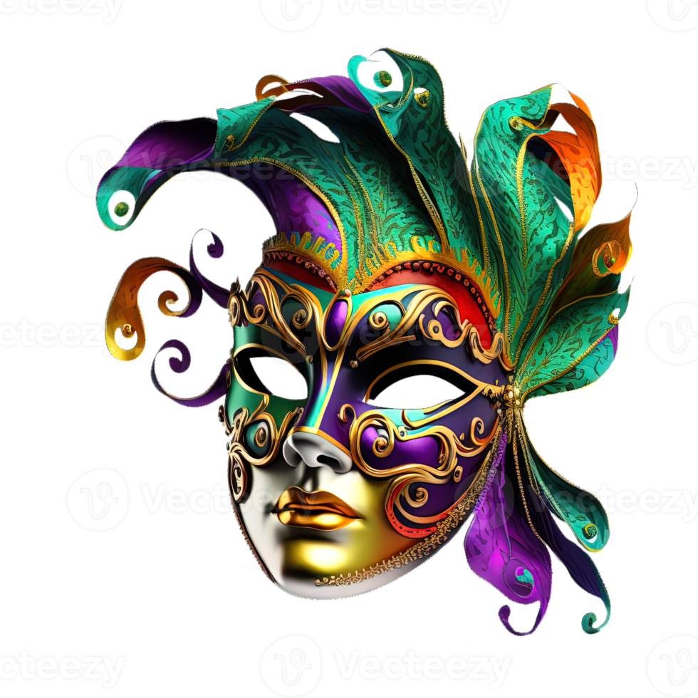 Mardi gras festive carnival mask png