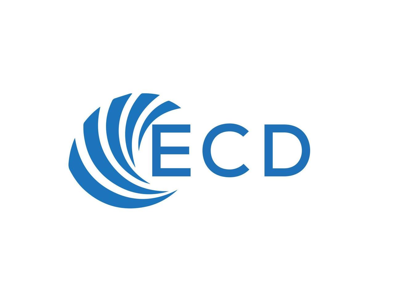 ECD letter design. vector