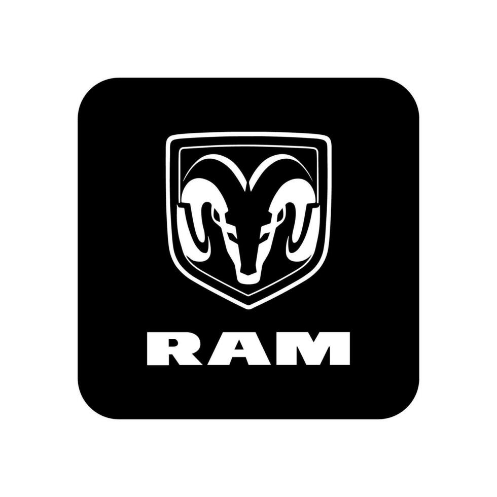 Dodge ram black logo vector 26783859 Vector Art at Vecteezy