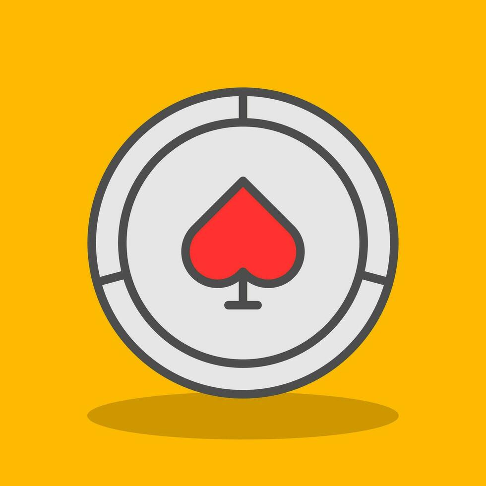 Poker Chips  Vector Icon Design