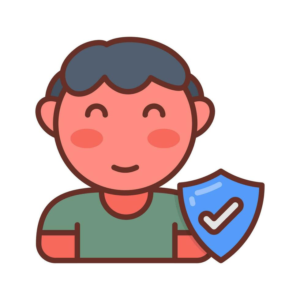 Child Protection icon in vector. Illustration vector