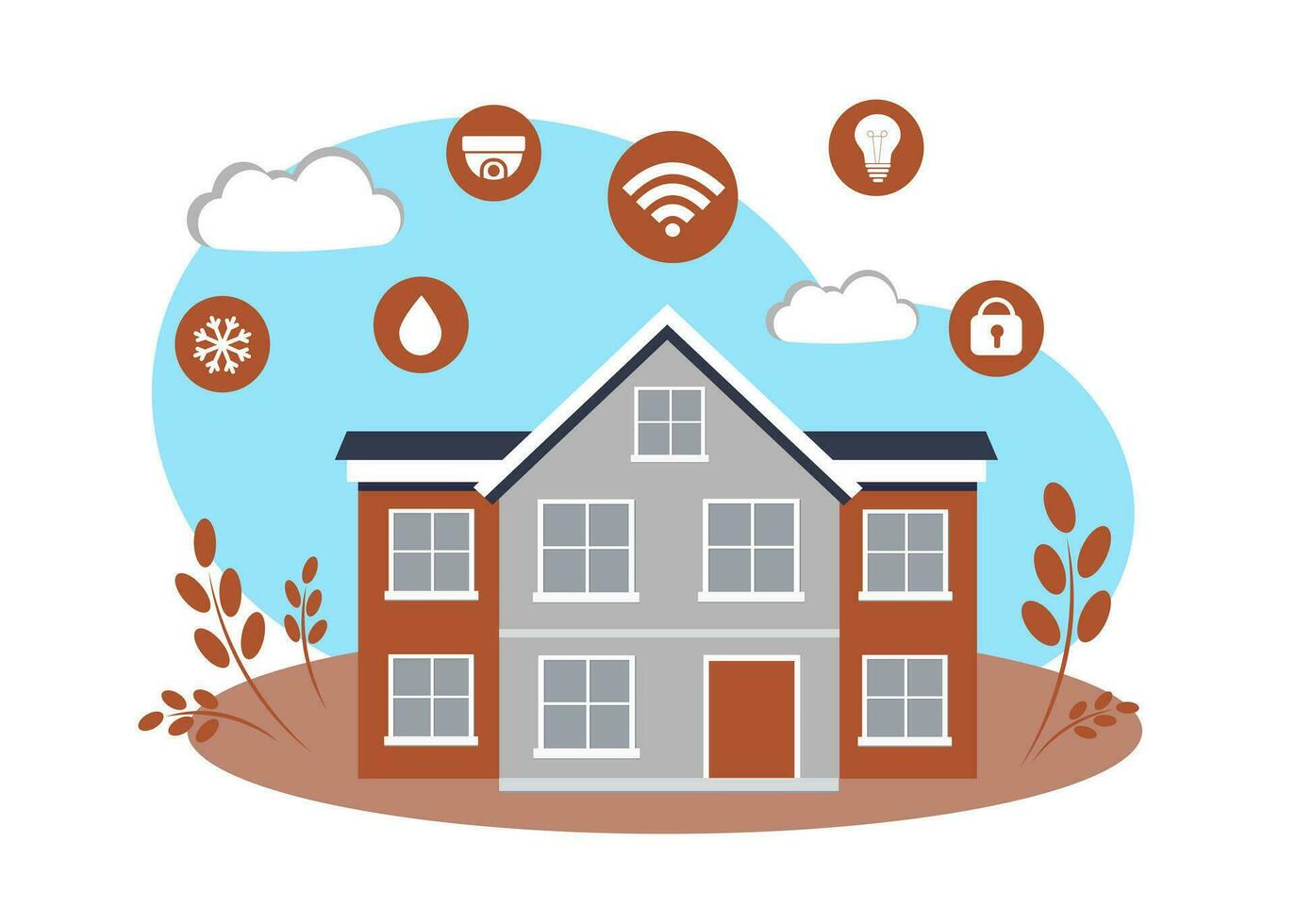 Smart home. Vector illustration