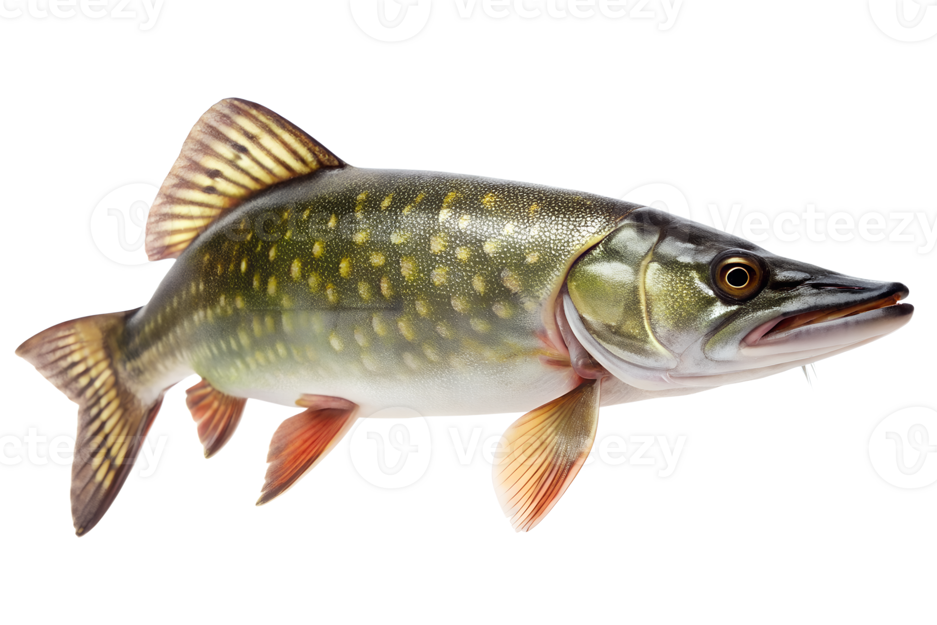 pike fish isolated on transparent background. 44842205 PNG