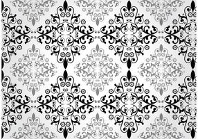 Floral Damask Vector Pattern 