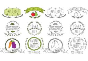 Natural Food Logo Vectors