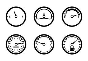 Fuel Gauge Vector