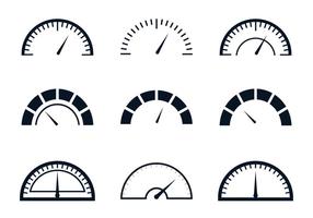 Fuel Gauge Meter vector