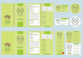 Organic Menu vector