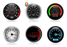 Free 3D Tachometer Vector