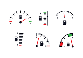 Fuel Gauge Icon Vector