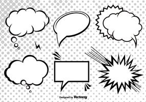 Cartoon Vector Speech Bubbles