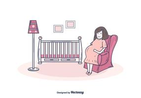 Pregnant Mom Vector