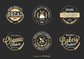 Free Retro Bakery Vector Labels